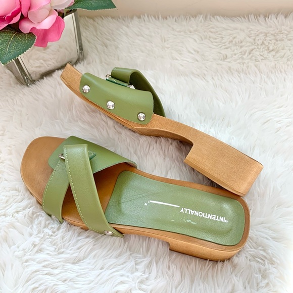 NEW Free People x Intentionally Blank Cleo Clog Sandal 38 NWOB - Picture 12 of 16